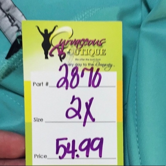 Teal Jumpsuit Sz 2XL - Picture 6 of 6